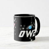 あなたの一流の(4手紙の)宇宙の赤く黒い子供は襲います マグカップ (正面右)