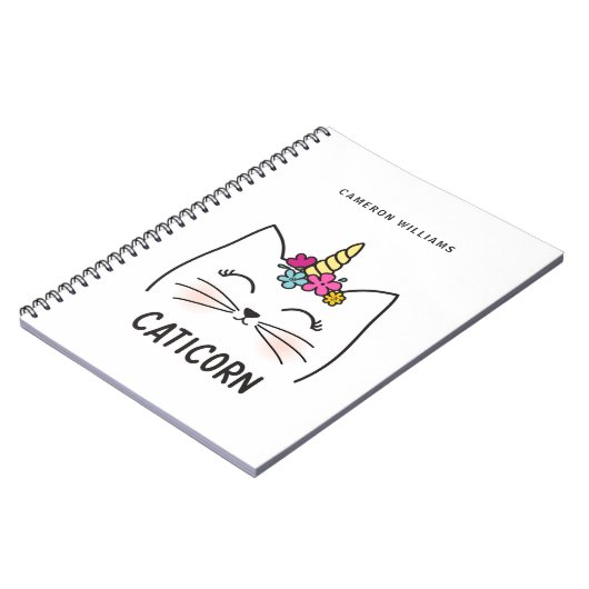 あなたの一流の| Caticornを加えて下さい ノートブック (左側)