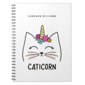 あなたの一流の| Caticornを加えて下さい ノートブック (正面)