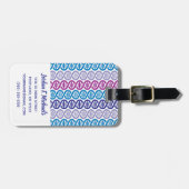 あなたの一流の| DNAパターンを加えて下さい ラゲッジタグ (正面横)