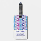 あなたの一流の| DNAパターンを加えて下さい ラゲッジタグ (裏面縦)