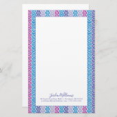 あなたの一流の| DNAパターンを加えて下さい 便箋 (正面/裏面)