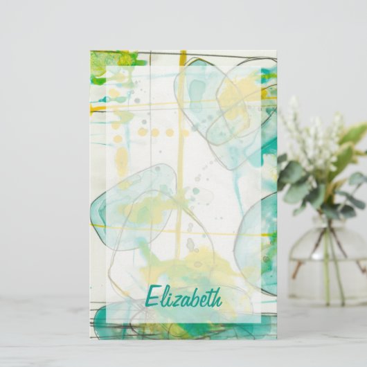 あなたの一流の| SplishのしぶきIを加えて下さい 便箋 (スタンド正面)