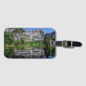 あなたの一流の| Yosemite Fallsの反射を加えて下さい ラゲッジタグ (正面横)