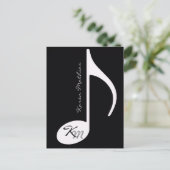 あなたの一流音楽ノートの黒 ポストカード (スタンド正面)