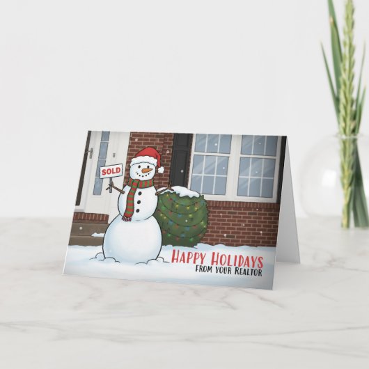 あなたの不動産エージェントからの楽しいホリデーシーズン 不動産 シーズンカード (正面)