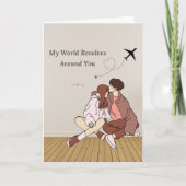 あなたの世界は私中心 - ロマンチックな愛 カード (正面)