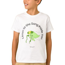 "あなたの中の歌を聴いて" キッズTシャツ