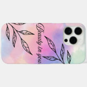 'あなたの中の美しさ' 水彩調の美しいデザイン iPhone 16 Pro Case-Mate iPhoneケース (裏面 (横))