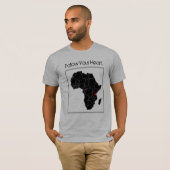 あなたの中心を後を追って下さい Tシャツ (正面フル)