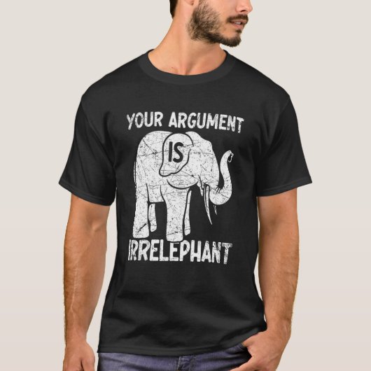 あなたの主張は無関係です Tシャツ (正面)