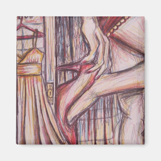 あなたの乗り物はここにあるスケッチ磁石 マグネット