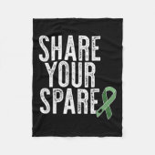 あなたの予備の腎臓臓臓臓臓器提供者の腎移植メモリ フリースブランケット (正面)