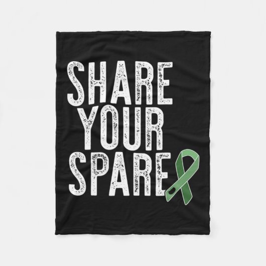 あなたの予備の腎臓臓臓臓臓器提供者の腎移植メモリ フリースブランケット (正面)