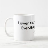 あなたの予想を下げればすべてはWor… コーヒーマグカップ (左)