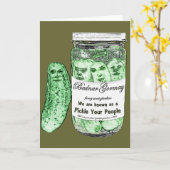 あなたの人々をピクルスにして下さい カード (黄色い花)