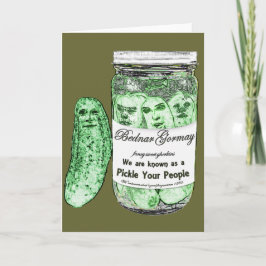 あなたの人々をピクルスにして下さい カード