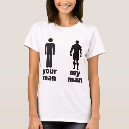 あなたの人対私の人 Tシャツ (正面)