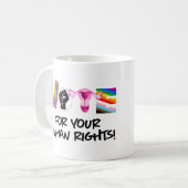あなたの人権に投票 コーヒーマグカップ (正面左)