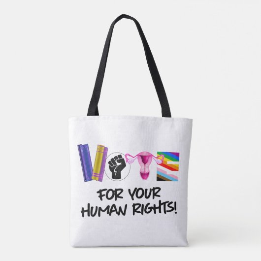 あなたの人権に投票 トートバッグ (裏面)