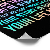 あなたの人生が重要ハッピー自殺認識度サポート ポスター (角)