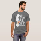 あなたの人生がItのプロ生活に依存するように投票 Tシャツ (正面フル)