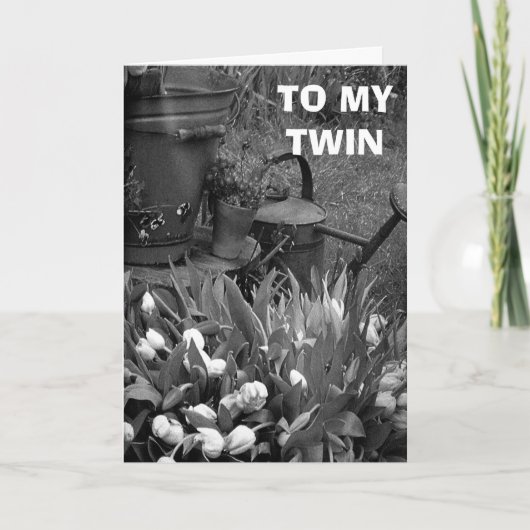 あなたの人生で双子の特別な女の子を生む母親の日 カード (正面)