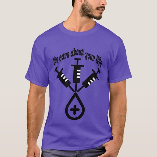 あなたの人生と家族を大切に思います Tシャツ (正面)