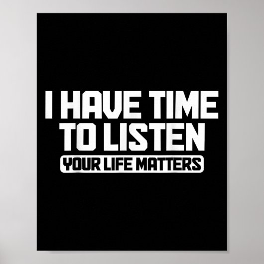 あなたの人生に耳を傾ける時間があります メンタルヘルス S ポスター (正面)