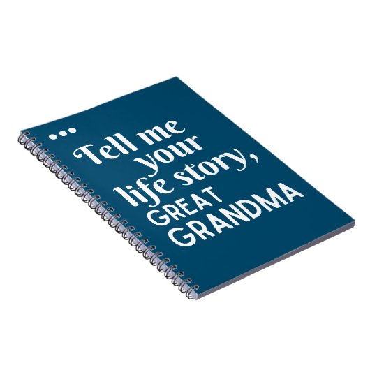 あなたの人生のおばあちゃん素晴らしの贈り物を教えて ノートブック (右側)