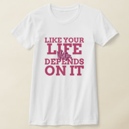 あなたの人生のような投票はItのTシャツに依存する Tシャツ