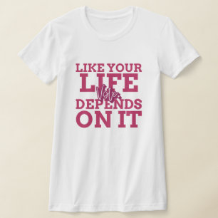 あなたの人生のような投票はItのTシャツに依存する Tシャツ