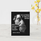 あなたの人生の幸福を嘆くマルクス・アウレリウス カード (黄色い花)