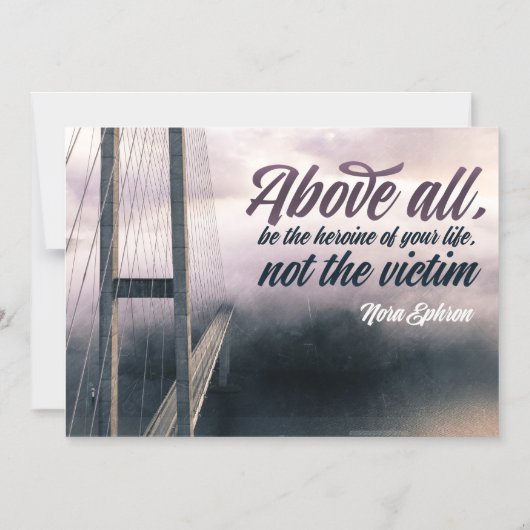 あなたの人生の磁気カードのヒロインになる マグネット招待状 (正面)