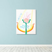 あなたの人生の花を認識 キャンバスプリント (インサイチュ (ウッドフロア))