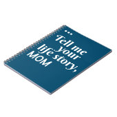 あなたの人生の話を教えてママのギフト ノートブック (左側)