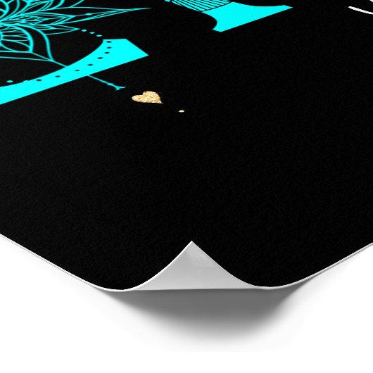 あなたの人生の魚を生きる星ロータムーンサンウォールアート ポスター (角)