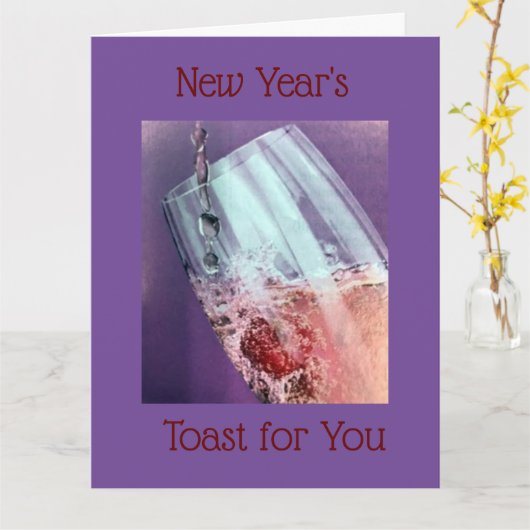 あなたの人生の「新しい始まり」へのトースト カード (黄色い花)