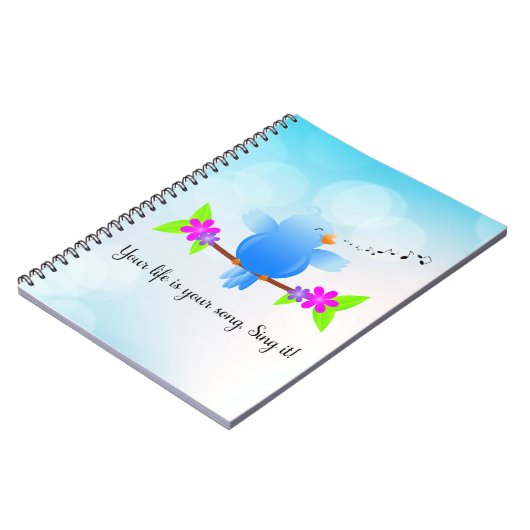 あなたの人生はあなたの歌である – それを歌いなさい! ノートブック (左側)