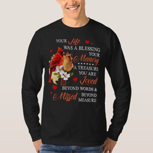 あなたの人生は祝福でした Tシャツ (正面)