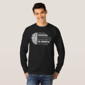 あなたの人生は私の時間に値する スクールカウンセラー Tシャツ (正面フル)