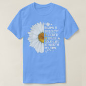 あなたの人生は私の時間の価値がある生物学先生TTA Tシャツ (デザイン正面)