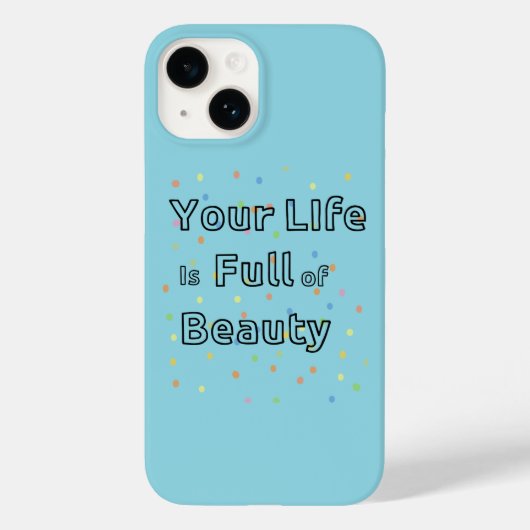 あなたの人生は美しいの電話のケースでいっぱいである Case-Mate iPhoneケース (裏面)