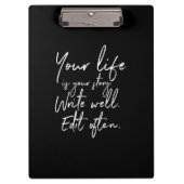 あなたの人生は、よく編書集されるお話です クリップボード (正面)