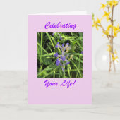 あなたの人生をお祝いして カード (黄色い花)