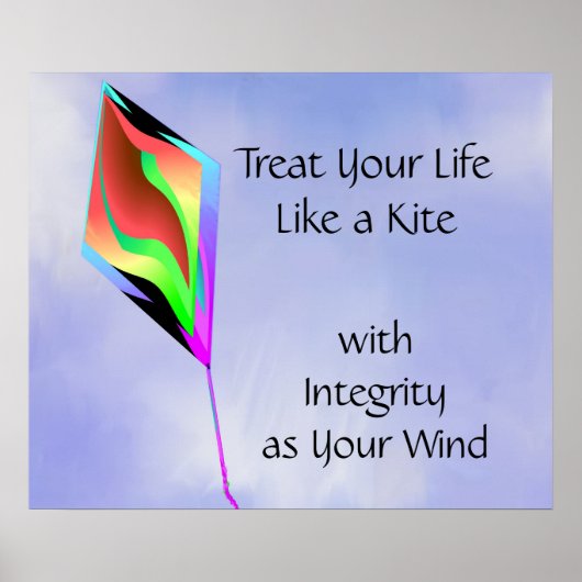 あなたの人生をカイトポスターのように扱う ポスター (正面)