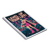 あなたの人生をレベルアップ – レトロゲーマーアート ノートブック (右側)