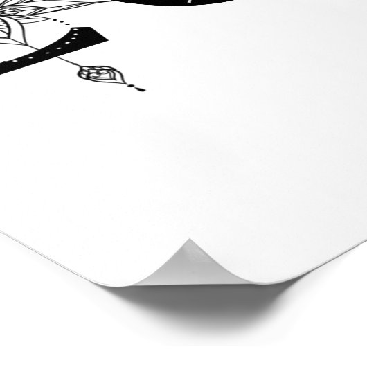 あなたの人生を愛する星月蓮の月の太陽ドラゴンフライ ポスター (角)