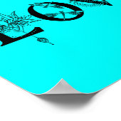 あなたの人生を愛する星月蓮の月の太陽ドラゴンフライ ポスター (角)