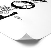 あなたの人生を愛する星月蓮の月の太陽ドラゴンフライ ポスター (角)